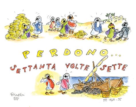 illustrazione di Gesù che insegna il perdono