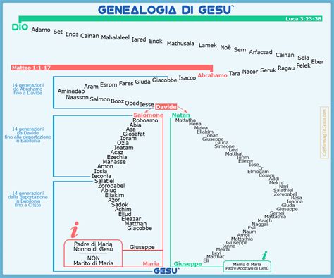 Infografica: Schema delle connessioni bibliche centrate su Gesù Cristo