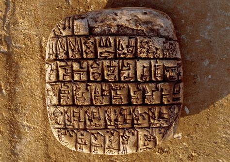 Esempio di tavolette cuneiformi da Ur
