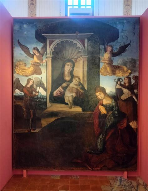 Dettaglio del dipinto Madonna delle Grazie con i santi Rosalia e Giovanni Battista di Pietro Novelli