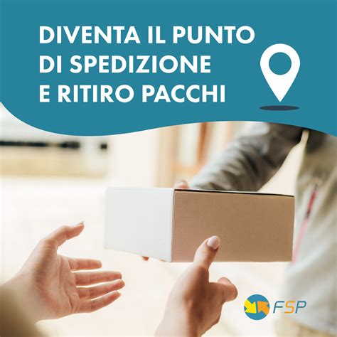 Infografica: Schema dei servizi di spedizione e ritiro pacchi offerti da un'edicola come punto FedEx