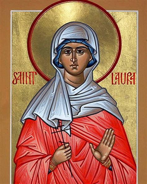 Icona di Santa Laura di Cordova