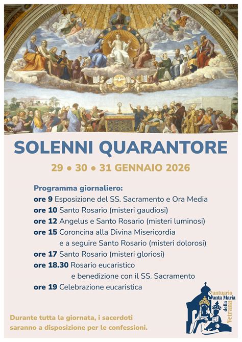 Foto di un'assemblea di fedeli in preghiera durante le Quarantore Eucaristiche con l'Ostensorio in evidenza