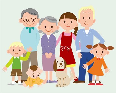 illustrazione di una famiglia che discute su un'eredità