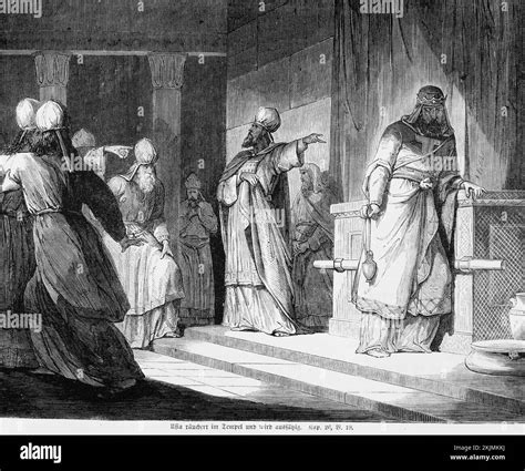 illustrazione di sacerdoti israeliti che officiano nel Tabernacolo
