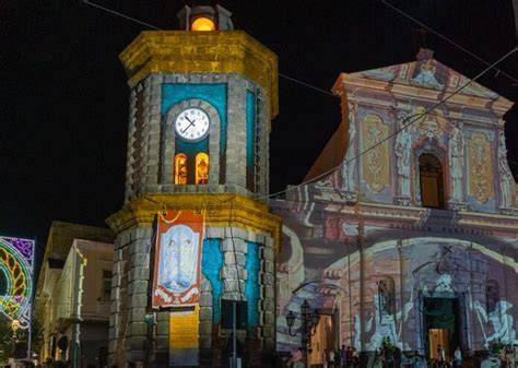 illustrazione storica della festa dei quattro altari a Torre del Greco