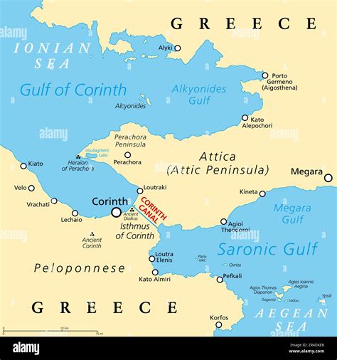 Mappa geografica dell'antica Corinto e rappresentazione artistica di una comunità cristiana primitiva con scene di disordine