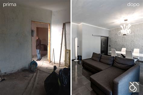 Foto prima e dopo di una ristrutturazione di interni