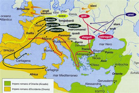 Illustrazione storica del sacco di Roma da parte dei Visigoti di Alarico