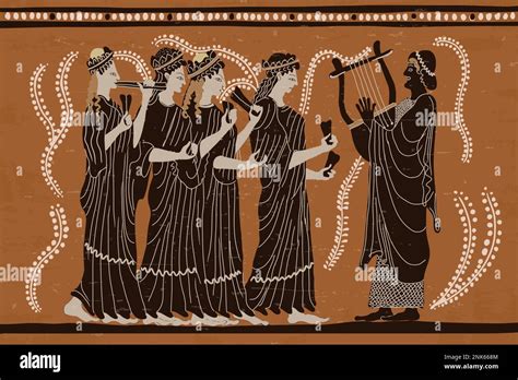 Illustrazione di artigiani e musicisti antichi
