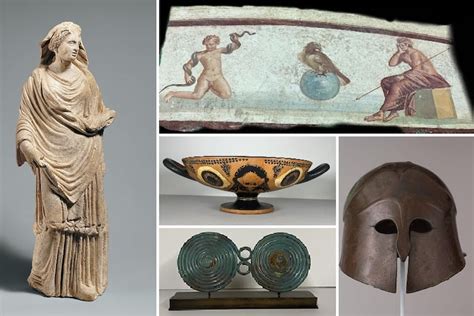 Ricostruzione o illustrazione di reperti archeologici romani rinvenuti in area aretina