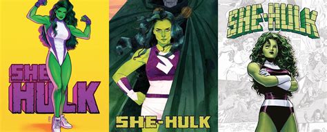 confronto tra l'aspetto di Bruce Banner e She-Hulk nei fumetti