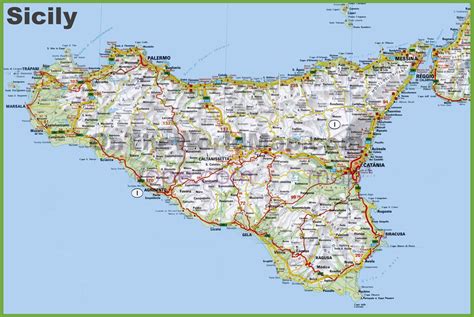 Mappa della costa siciliana con evidenziati Fondachello, Etna e Taormina