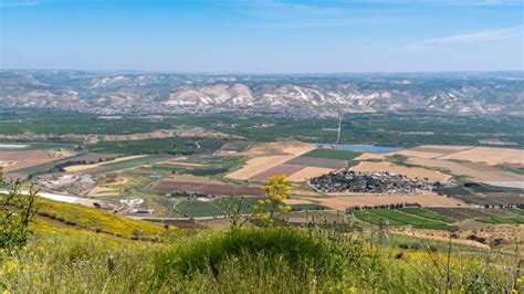 Foto paesaggistica della valle del Giordano