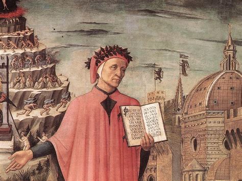 Miniatura medievale raffigurante Dante Alighieri