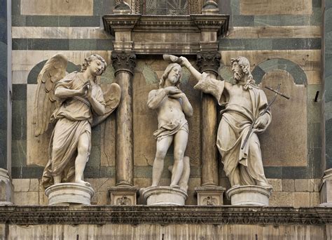 Scultura del Battesimo di Cristo di Andrea Sansovino o Francesco Mochi