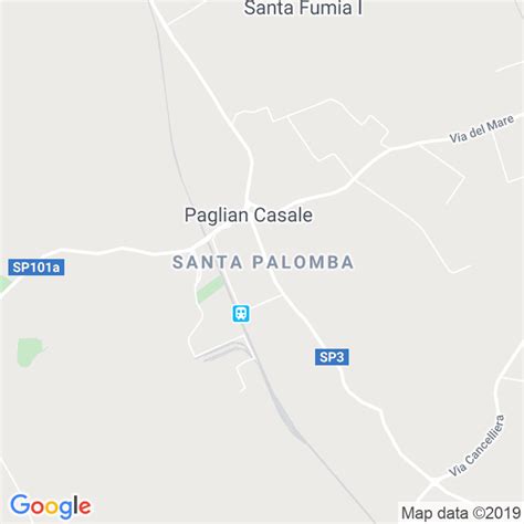 Mappa dettagliata dell'area di Santa Palomba, Pomezia, con evidenziata Via Francesco Angelini