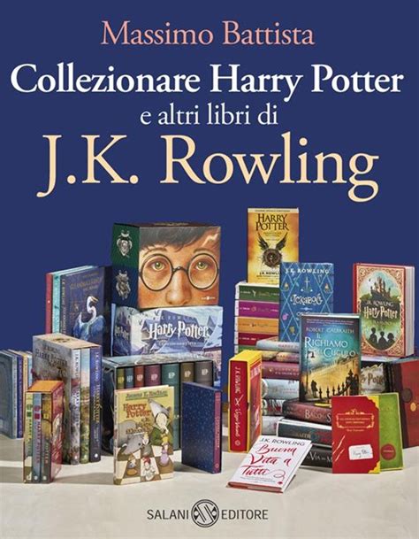Massimo Battista con la sua collezione di libri rari di Harry Potter