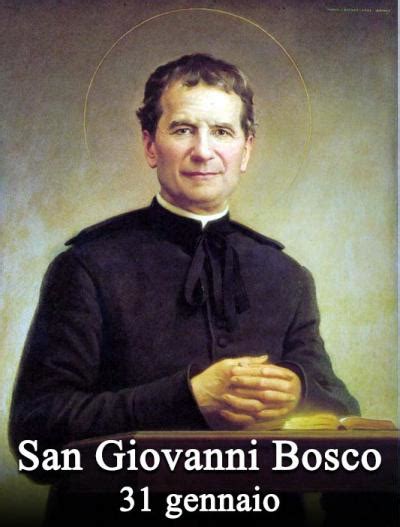 Ritratto di San Giovanni Bosco circondato da giovani
