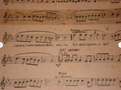 Illustrazione di un antico spartito musicale con elementi decorativi tipici del tardo Seicento