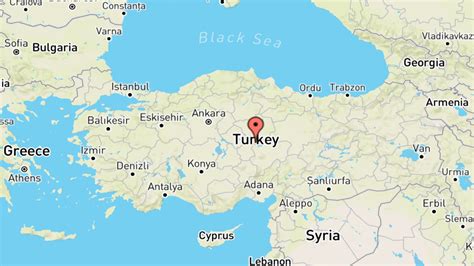 Mappa del viaggio di Maria Giulia Sergio dalla Turchia alla Siria
