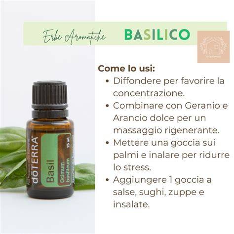 Olio essenziale di basilico doTERRA