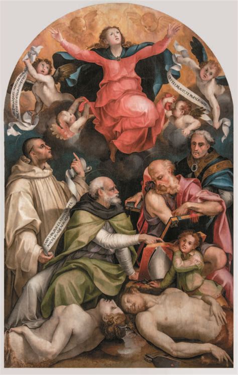 Dipinto allegorico che rappresenta la Disputa sull'Immacolata Concezione.