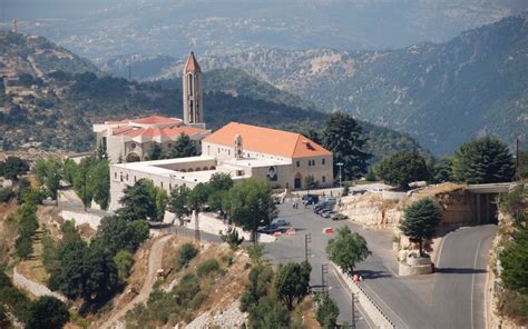 Mappa del Libano con evidenziato Annaya, luogo del monastero di San Charbel