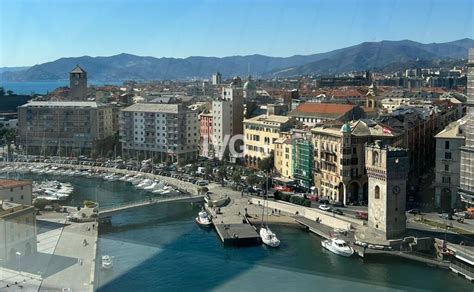 Veduta panoramica di Carcare, Savona, con i suoi principali punti di riferimento storici