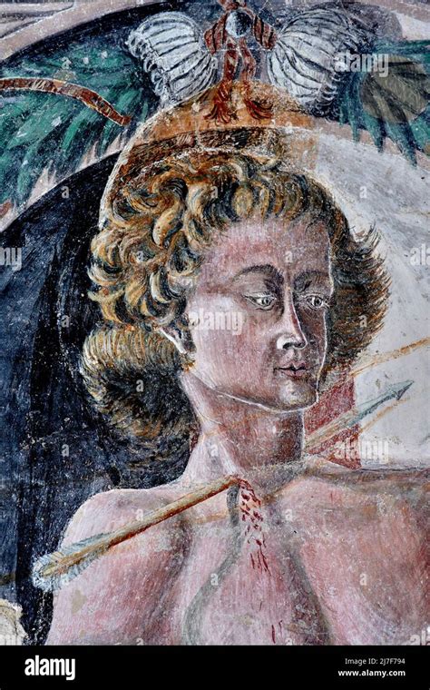 Affresco raffigurante San Sebastiano martirizzato