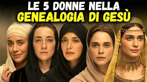 Rappresentazione artistica delle quattro donne non israelite o con storie complesse nella genealogia di Gesù: Tamar, Raab, Rut e Betsabea