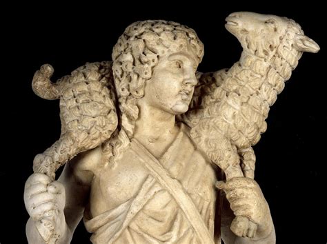 Confronto tra Hermes Crioforo e prime raffigurazioni cristiane del Buon Pastore