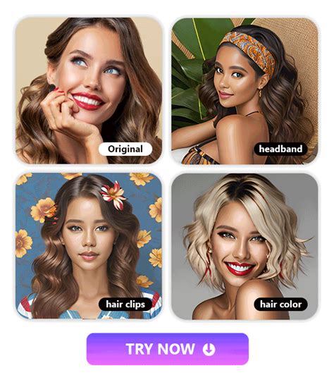 Thematic photo of a woman with curly hair trying different hairstyles