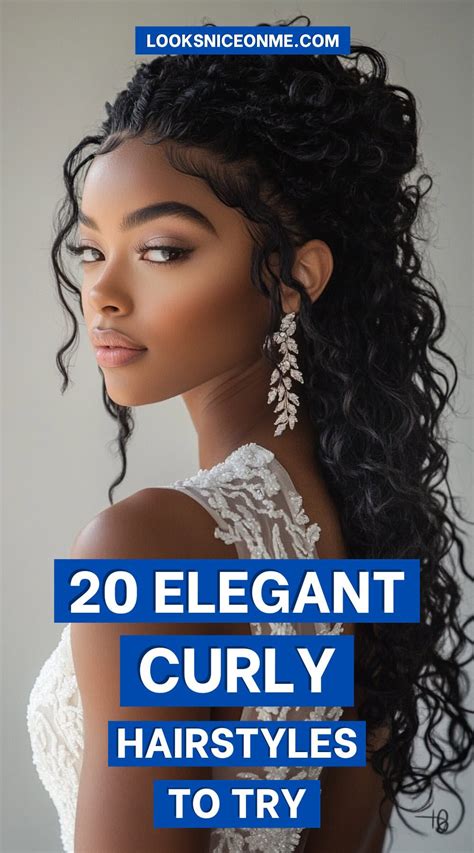 Photo of elegant curly hairstyles for ceremonies