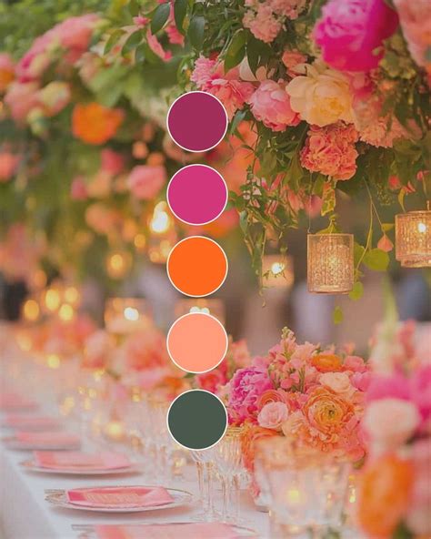 Palette colori per allestimento tavola onomastico armoniosa e delicata