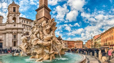La Fontana dei Quattro Fiumi in Piazza Navona