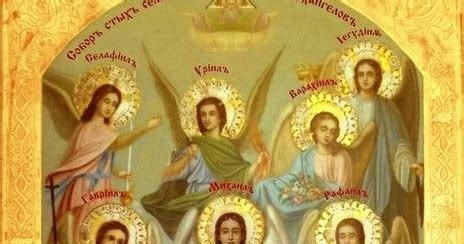 rappresentazione dei Sette Arcangeli Assistenti al Trono di Dio
