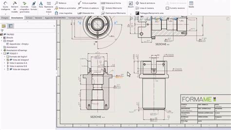Disegno tecnico di una facciata progettata da Arcangelo Ferro Hager