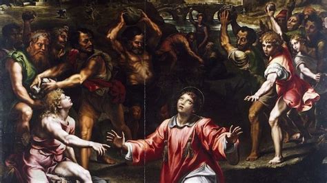Pala lignea di Francesco Bissolo raffigurante il martirio di Santo Stefano