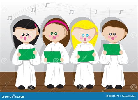 bambini che cantano in chiesa durante la messa