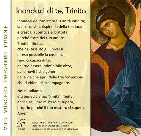 Apertura della preghiera (simboli della Trinità)