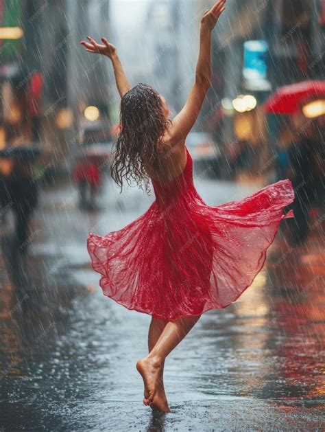Illustrazione di una persona che balla sotto la pioggia, con un'aura di leggerezza