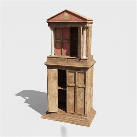 rappresentazione di un larario romano