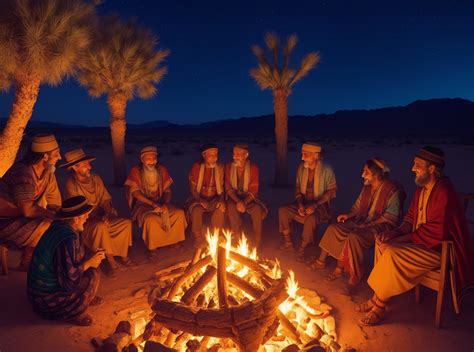 Illustrazione di un antico raduno del popolo di Israele durante la lettura della Legge