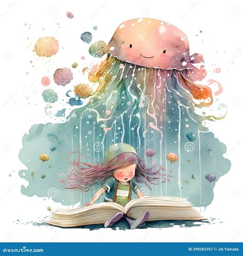 Illustrazione di una bambina che indica una tomba, con un'aura sottile intorno a lei