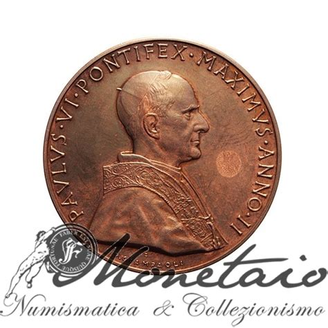 Dritto della medaglia commemorativa di Paolo VI - Athenagoras