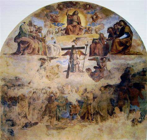 affresco staccato del Giudizio Finale di Fra Bartolomeo e Albertinelli