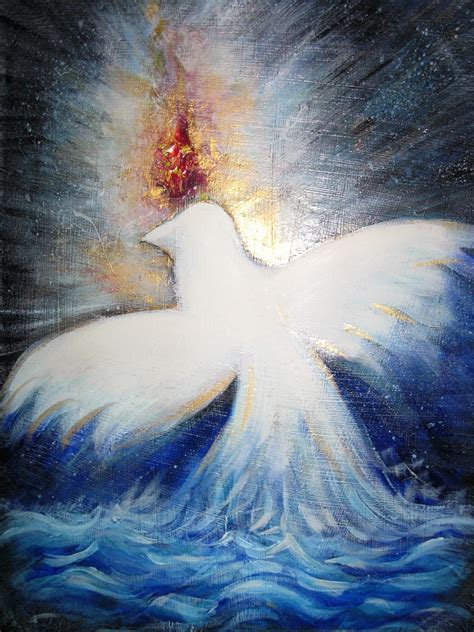 Rappresentazione artistica dello Spirito di Dio che aleggia sulle acque, simbolo della forza creativa divina