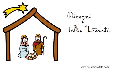 Illustrazione della Natività per bambini con stile semplice e colorato