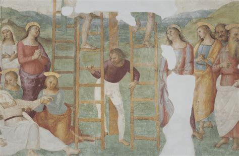 affresco della Deposizione dalla croce nella terza cappella a destra